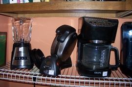 Coffee pots, blenders, etc.