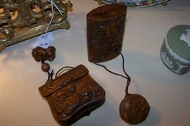 Snuff bottles - made in wood