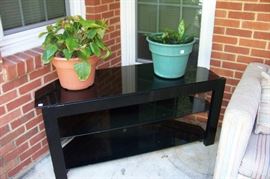 Glass and wood TV/Stereo stand