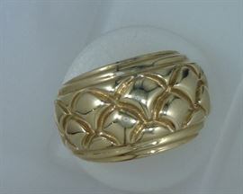14K dome ring