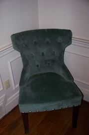 One of a pair of chairs