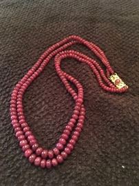 Carnelian necklace with nice clasp