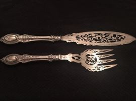 Silverplate fish set, 1940's