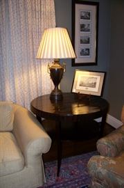 One of a pair of Baker tables