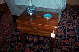 English box on stand