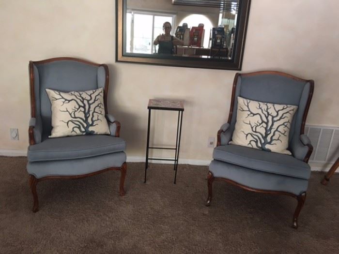 Wing Chairs w pillows