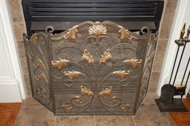 Ornate fire screen