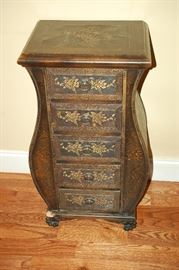 Oriental 5 drawer occasional chest
