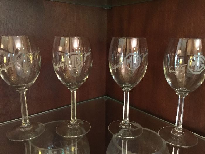 MG wine glasses