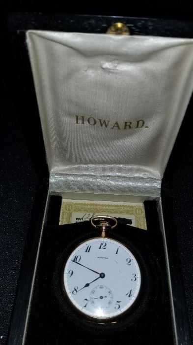 Howard 19 Jewel 14K gold pocket watch