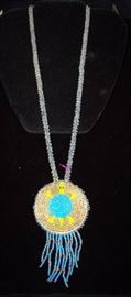 Beaded Medallion Necklace
