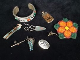 Assorted Silver  Beadwork
