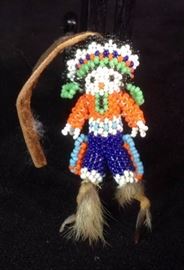 beaded doll pin