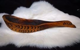 Billy Robertson Kwakiutl Raven Ladle