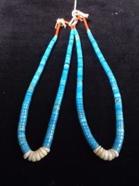 Heishi Bead Turquoise Shell necklaces