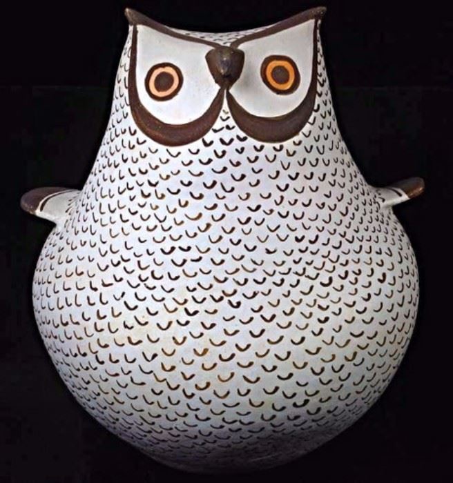 Juana Leno Owl Effigy Pot