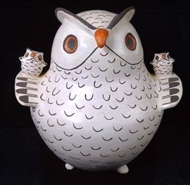 Marie Zieu Chino Acoma Owl Effigy Pot 