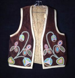 Native American Beaded Embroidered Vest