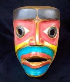 Northwest Wood Carved Mask Modern