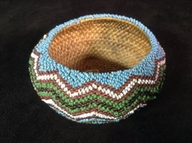 Paiute Beaded Basket