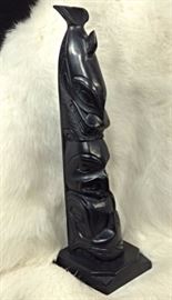 Rufus Moody CM Argillite Totem