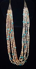 Santo Domingo Heishi Bead Necklace