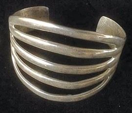 Silver cuff bracelet