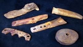 Wood And Bone Implements Or Tools