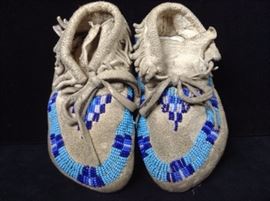 Yakima Leather Beaded Mocassins