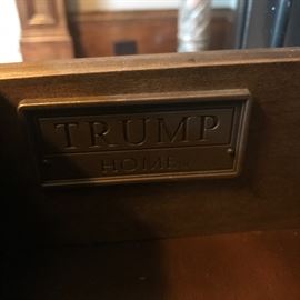 Detail of the Trump Home bookshelf