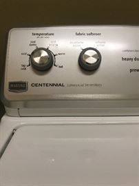 Maytag Centennial Commercial Technology Washer & Dryer (electric). Dryer (October 2009) model#/serial#: MEDC400VW0/MY4182271. Washer (October 2009) model#/serial#: MVWC6ESWW1/CY4441345