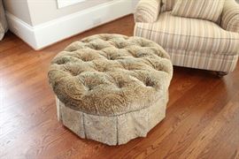 Drexel Heritage upholstered, tufted ottoman