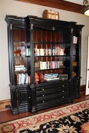 Trump Home flat black bookshelf unit