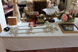 Assorted home decor items