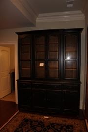 Farmhouse style hutch with glass doors