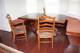 Pub Table with Ladder Back chairs