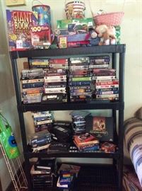 Great Collection of VHS movies, Puzzles, children's toys