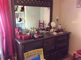 Dresser with mirror