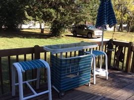 Outdoor Bar and stools
