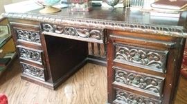 Carved Spanish style desk