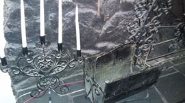 Lots of Spanish style wrought iron decor