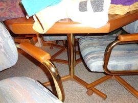 closeup of table legs