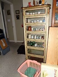 curio w/salt & pepper collection