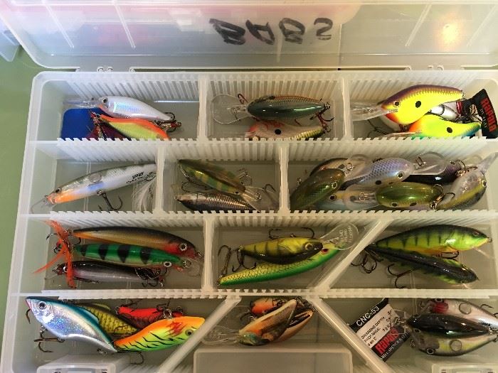 Lures.  Owner was a pro walleye fisherman