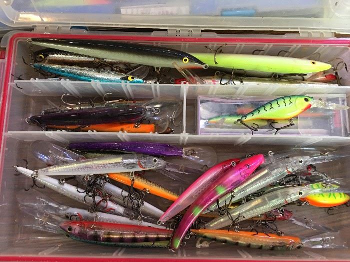 Lures.  Owner was a pro walleye fisherman