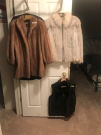 Fur coats to include mink and silver fox