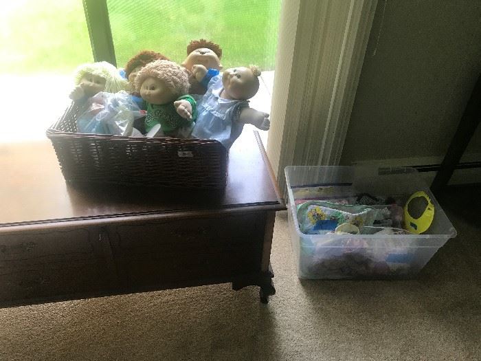 Cabbage patch dolls and extras
