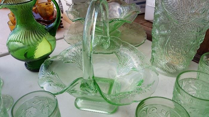 tiara green glass