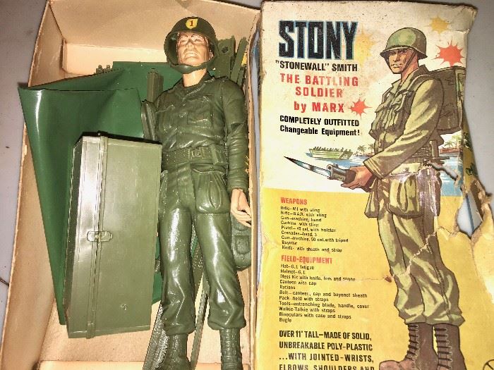 Stony the Battling Soldier, by Marx, in original box