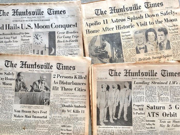 The Huntsville Times newspapers from space age